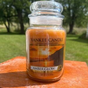 Yankee Candle Amber Glow Orange Jar